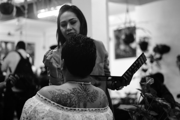 Durante la Fiesta de Enero de Chiapa de Corzo, hombres se visten con ropa tradicional de mujeres para convertirse en Chuntá, las sirvientas de doña María de Ángulo. Foto: Francisco López Velásquez. 