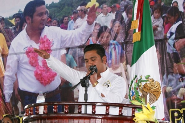 El alcalde Enoc Díaz Pérez de Pueblo Nuevo Solistahuacán. Foto: DeFacto.com.mx