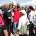 Escuintla manifestación para exigir seguridad. Foto: Cortesía