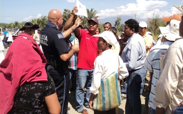 Escuintla manifestación para exigir seguridad. Foto: Cortesía