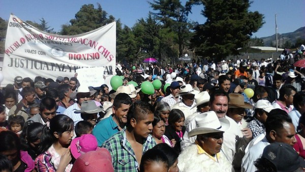 Marcha en Pueblo Nuevo Solistahuacán