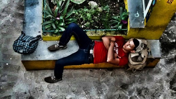 Migrantes en el camino: Foto: Rubén Figueroa