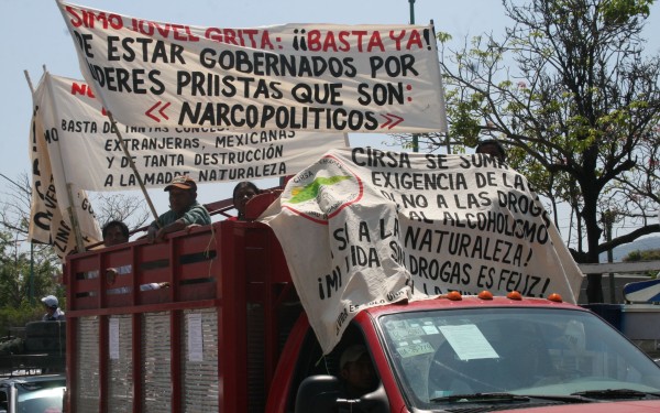 Rechazo a los narcopoliticos, demanda de los pueblos de Chiapas. Foto: Ángeles Mariscal/ChiapasPARALELO