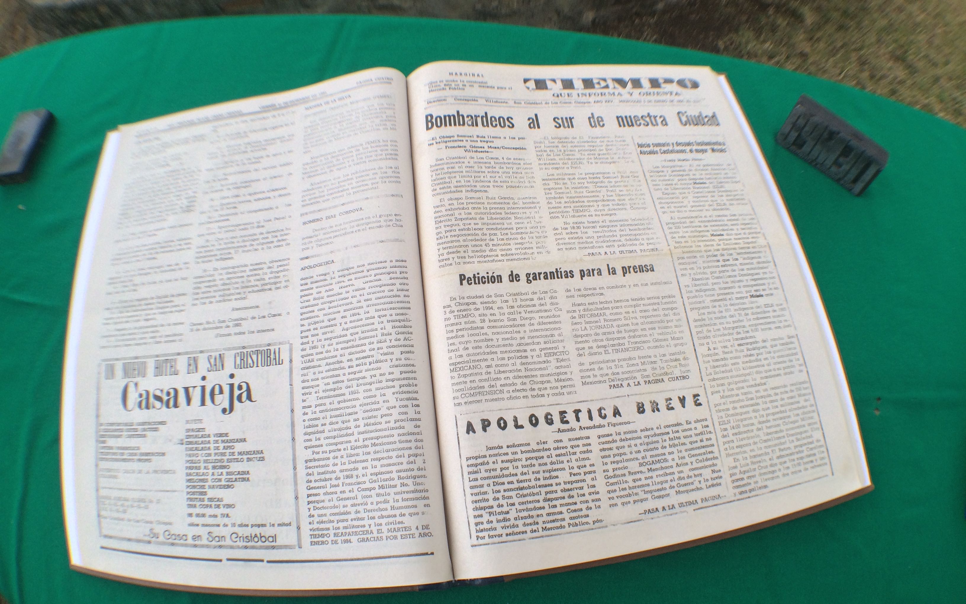 Periódico Tiempo, 50 años de historia «de resistencias y utopías» |  Chiapasparalelo