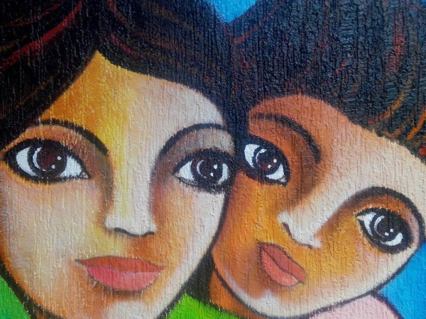 Detalle del mural de Enrique Díaz, en la Secretaría de Educación de Chiapas. 