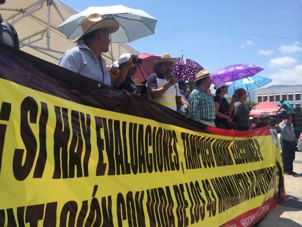 Maestros continúan demandando la abrogación de la Reforma Educativa. Foto: Chiapas PARALELO