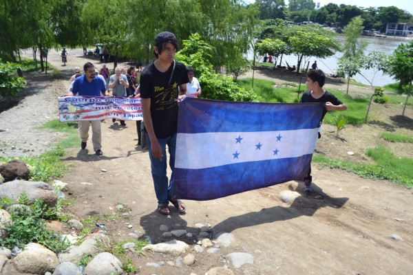 Durante recorrido por frontera. Foto: Chiapas PARALELO