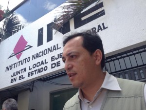 Edgar Humberto Arias, delegado estatal del INE en Chiapas. 