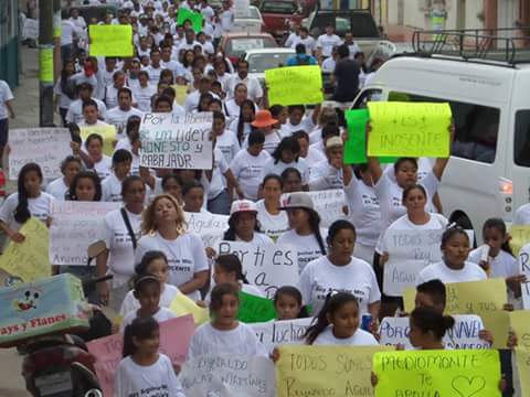 Marchan en Tonalá para exigir liberación de Reynaldo Aguilar. 