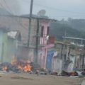 Durante las elecciones se efectuaron diversos actos de protesta que se mantuvieron al conocerse los resultados oficiales, y ahora amenazan el proceso de toma de protesta de las nuevas autoridades. Foto: 19 de julio, Villa Corzo 