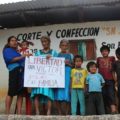 Familia de Víctor Hernández Gómez, preso indígena zoque detenido injustamente. Foto: Centro de Lengua Zoque