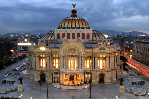 El Palacio de Bellas Artes. 