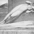 Grabado de 1810 que representa la salida del alma del cuerpo.