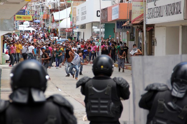 San Juan Chamula se rebela contra el Partido Verde. Foto: Jacob García