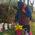 Indígenas del EZLN realizan ofrendas y acciones de oración para pedir justicia por los 43 de Ayotzinapa. Foto: Ángeles Mariscal/Chiapas PARALELO