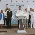 El Gabinete Nacional de Seguridad y los gobernadores del sur-sureste en la reunión del 7 de septiembre en Chiapas. Foto: Segob