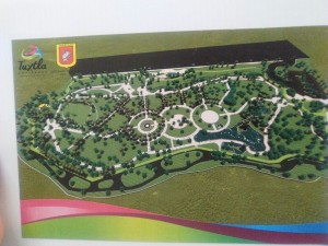 El plano del parque 