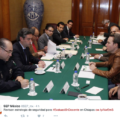 Anuncio de la reunión con Policía Federal. Foto: SEP