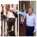 El Secretario de Turismo, Mario Uvence saliendo de una manera "alternativa" de la Torre Chiapas.