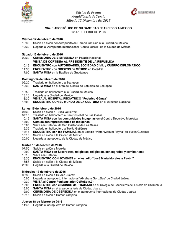 Itinerario