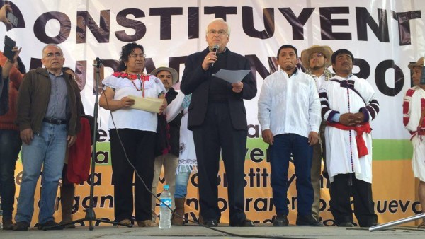 El obispo Raúl Vera López estuvo como orador principal del evento. 