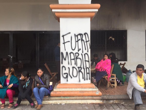 Piden expulsión de María Gloria de Oxchuc 