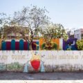 Uno de los murales pintados en el río Sabinal. Foto: Cortesía.