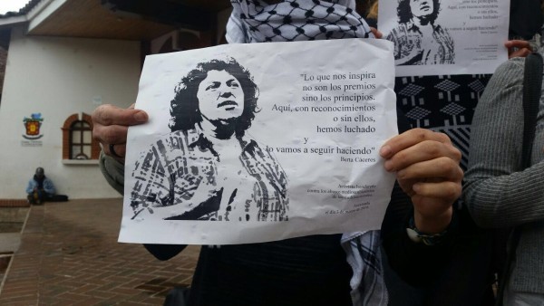 Berta y Gustavo eran amigos y compañeros de lucha en la defensa del medio ambiente y contra la minería 