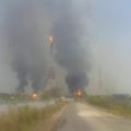 Durante seis horas se mantuvo el siniestro en las plantas de almacenamiento de gas. Foto: Cortesía 