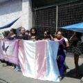 Mujeres trans protestaron a las afueras del Congreso del Estado para que se avance con la Ley de Identidad. 
Foto: Cortesía.