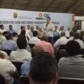 Velasco Coello en su reunión con empresarios, productores y líderes de organizaciones sociales