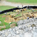 Los trabajos de excavación al pie del Templo de las Inscripciones