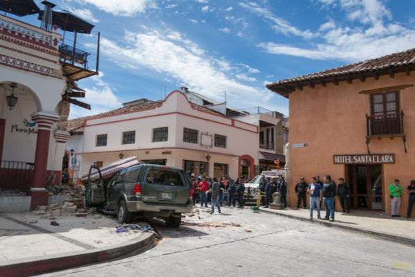 Accidente en el portal oriente del centro de San Cristóbal.