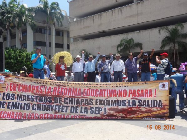 La dirigencia de la CNTE en Chiapas