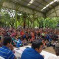 Asamblea de delegados de la fracción del CNTE que encabezan Adelfo Alejandro Gómez y Pedro Gómez Bámaca.  Foto: José Luis Escobar