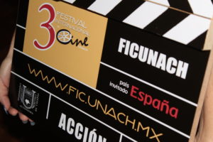 Claqueta oficial del 3er Festival Internacional de Cine de la UNACH. 