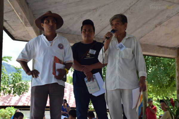 Bienvenida de las autoridades del ejido y los organizadores