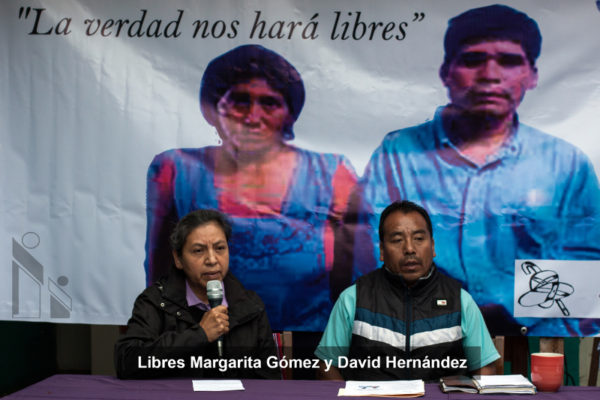 Margarita Gómez López y David Hernández Gómez. Foto: Frayba