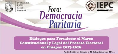 Inicia el foro estatal “Democracia Paritaria” del IEPC