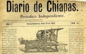 Primer diario en Chiapas. 1912.