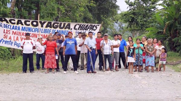 Habitantes del Soconusco se organizaron para impedir que sus territorios sean afectados por la industria minera. Foto: Cortesía