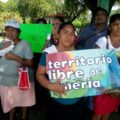 Manifestación contra la industria minera. Foto: Cortesía