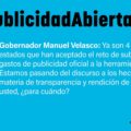 #PublicidadAbierta
Reto hacia Velasco Coello.