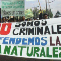 Protesta contra la criminalización de defensores y defensoras ambientales. | Crédito: Km 169, Prensa Comunitaria Guatemala.