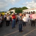 “La heroica Chiapa de Corzo no recibe a traidores ", señalan habitantes de Chiapa de Corzo. Foto: Cortesía
