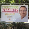 Publicidad anticipada de Eduardo Ramírez. 