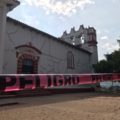 Iglesia de El Calvario en Chiapa e Corzo, construida en el Siglo XVI, afectada por el sismo del 7 de septiembre. Foto: Ángeles Mariscal