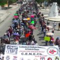 Marchan en Chiapas por la liberación de cuatro normalistas vinculados a la incendio de la SEF 