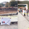 Clausura simbólica de la construcción en SCLC.
Foto: Diario Contrapoder Cortesia
