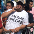 A la "asamblea por la dignidad" llegó la cúpula del PVEM, pero sobre todo, miles de personas beneficiarias de programas sociales que fueron llevadas para el evento. Foto: Chiapas Paralelo